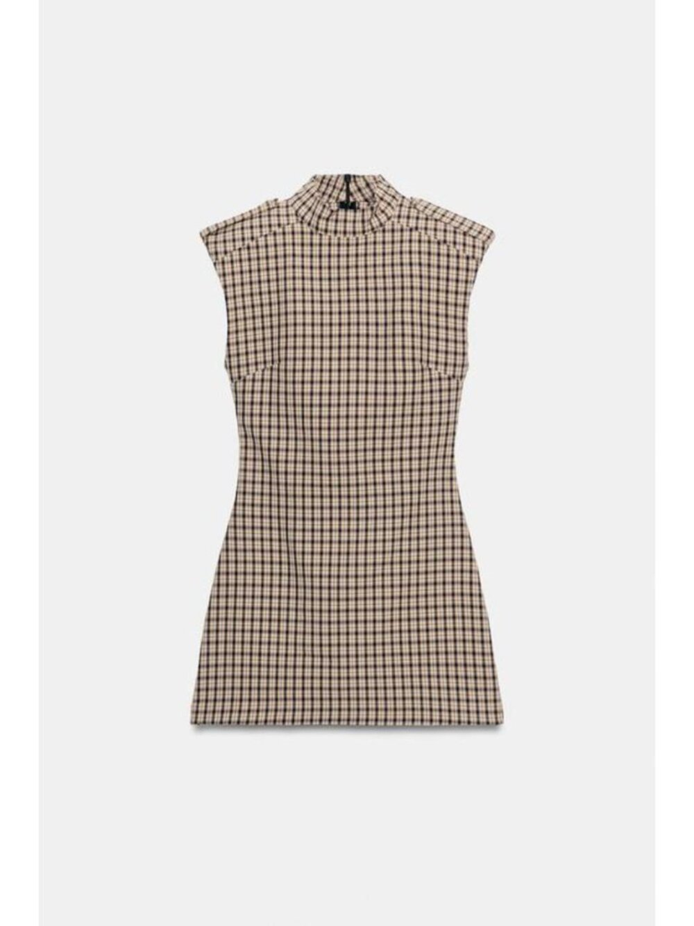 ZARA PLAID SHORT JUMPSUIT WITH LOOPS 1210/228/066
